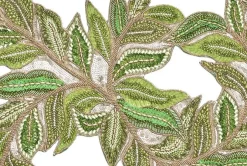 Trellis Runner in Green & Gold