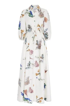 Trixie Floor Length Silk Shirt Dress x Marieluise Bantel