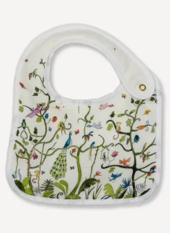 Tropical Chinoiserie Shawl Blanket & Bib Set