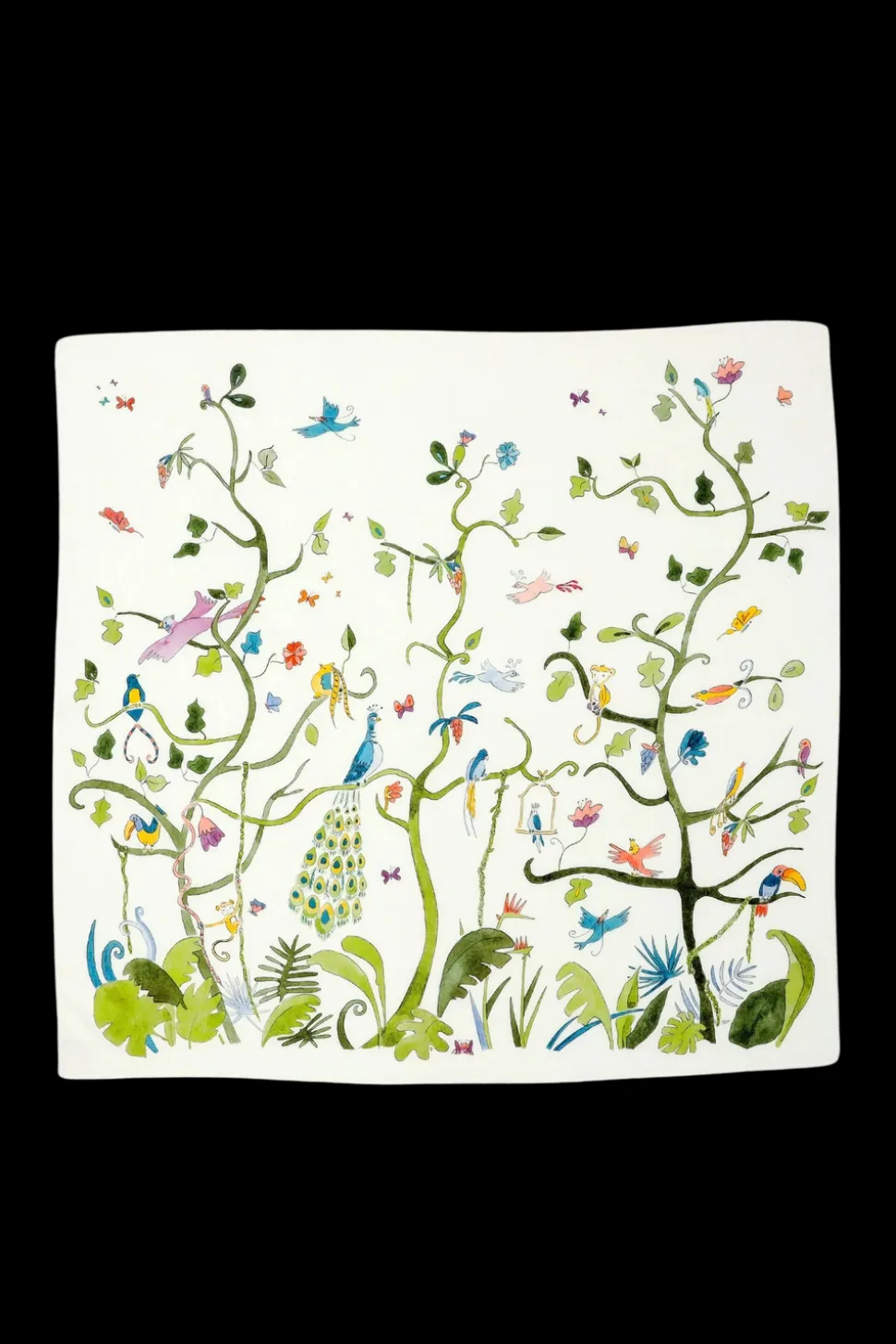 Tropical Chinoiserie Shawl Blanket
