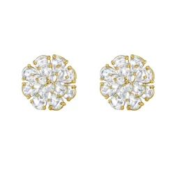 Tuberose Diamond Stud Earrings