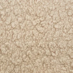 Tuffet Storage Ottoman in Chai Shearling with Honey Ball Feet