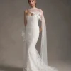 Tulle Scarf with Lace