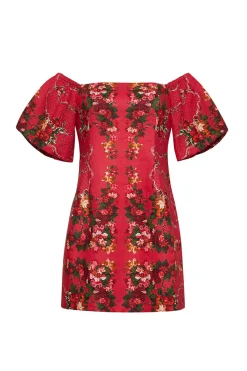 Tully Mini Dress in Gemma Scarf Pink