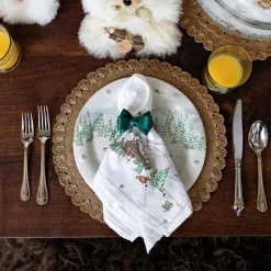 Tuxedo Evergreen Napkin Ring