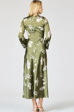 Tyra Dress in Moss Formosa