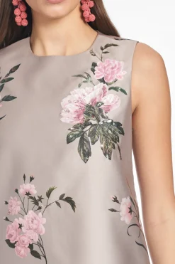 Uma Dress in Pewter English Rose