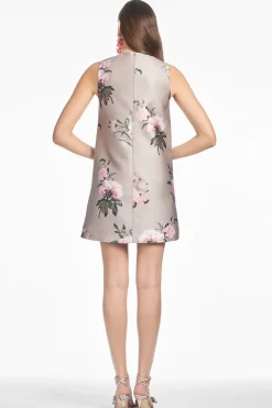 Uma Dress in Pewter English Rose