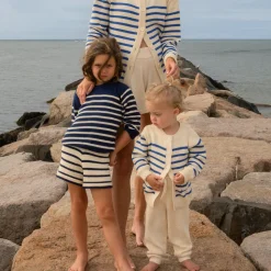 Unisex Breton Stripe Knit Short