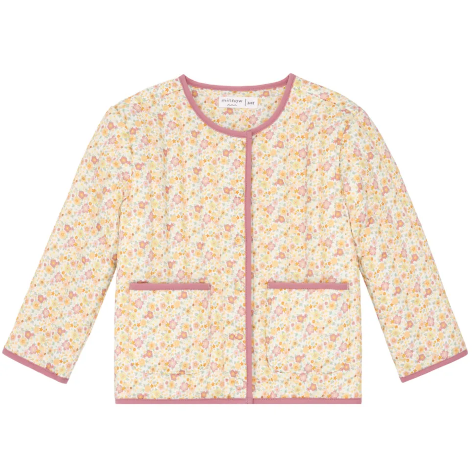 Unisex Marigold Floral Quilted Jacket