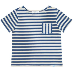 Unisex Stripe Short Sleeve Boatneck Tee