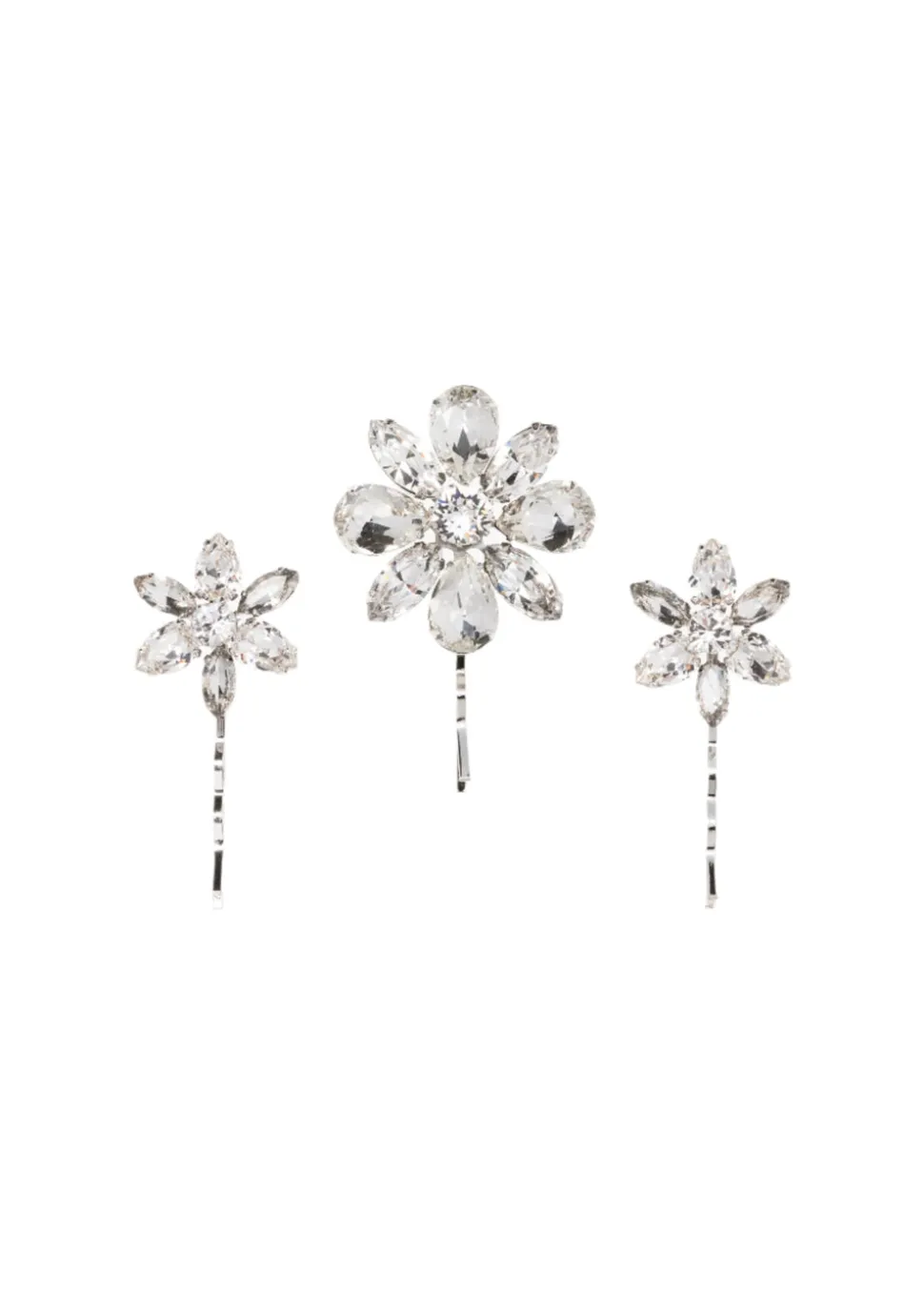 Vada Bobby Pin Set in Crystal