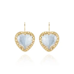 Valentina 'I Love NY' Button Earrings