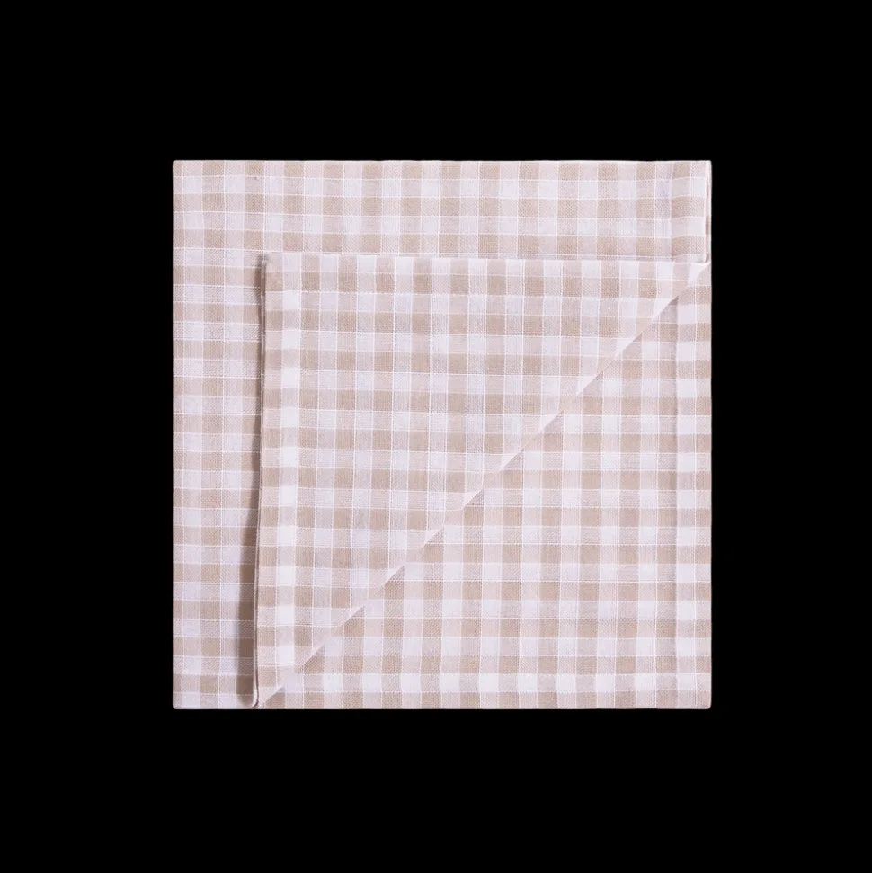 Vichy Napkin in Sand