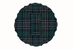 Vidro Green Tartan Napkin and Placemat, Set of 2