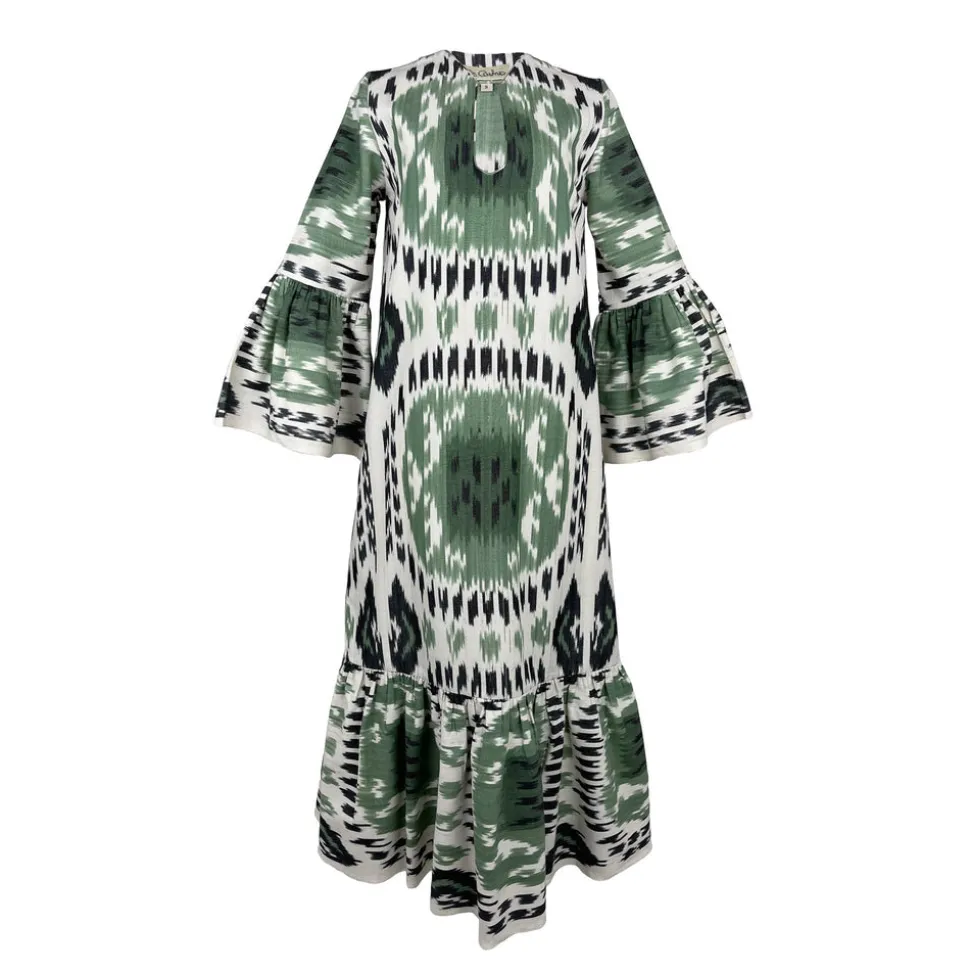 Viento Dress Green Rainbow