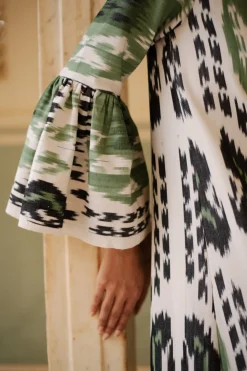 Viento Dress Green Rainbow