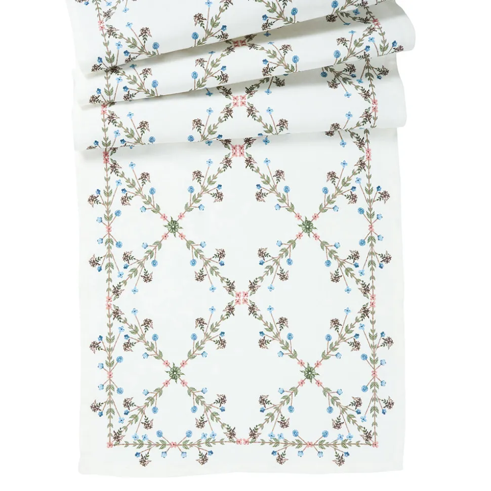 Villa Seville 18" x 90" Table Runner in Chambray