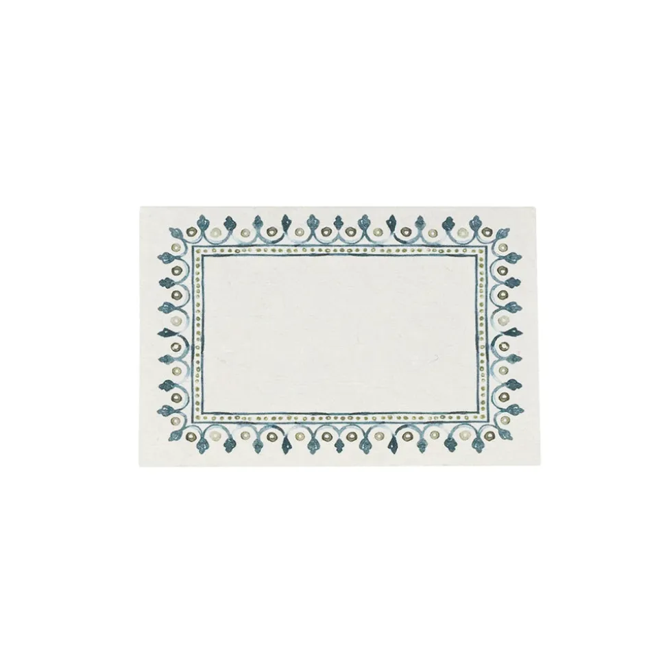 Villa Seville Place Card, Set of 12 in Chambray