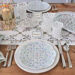 Villa Seville Place Card, Set of 12 in Chambray