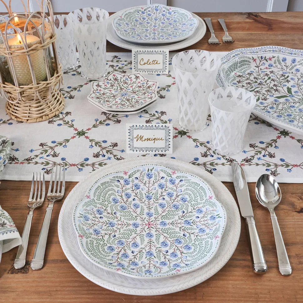 Villa Seville Place Card, Set of 12 in Chambray
