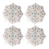 Villa Seville Scalloped Side/Cocktail Plate in Chambray, Set of 4
