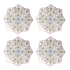 Villa Seville Scalloped Side/Cocktail Plate in Chambray, Set of 4