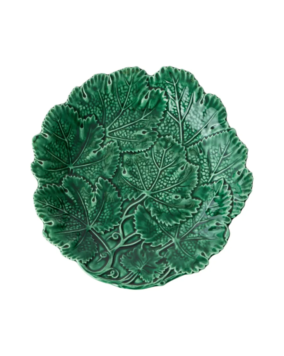 Vine Leaf Cake Stand in Green