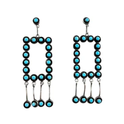 Vintage Square Hoops