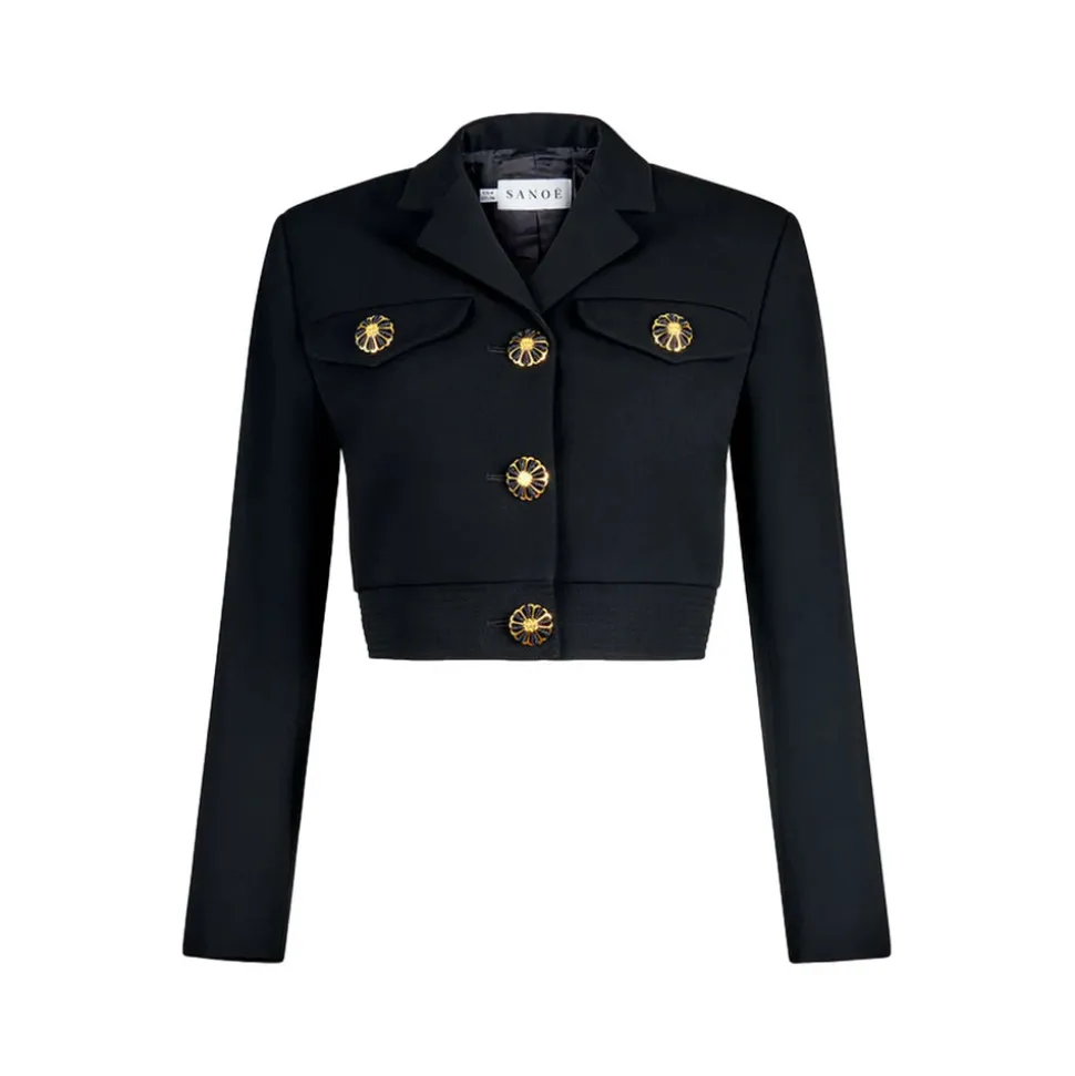 Viola Notte Fleur in Black
