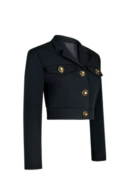 Viola Notte Fleur in Black