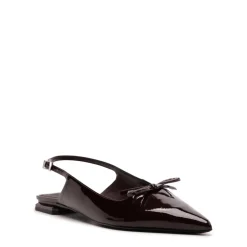Violetta Sculpt Patent Flat in Maplewood