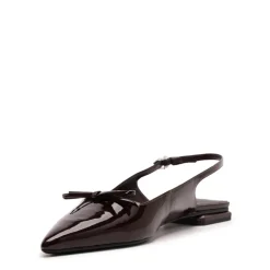 Violetta Sculpt Patent Flat in Maplewood