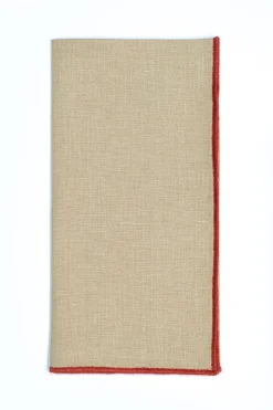 Vizon Napkin Orange Small Trim, Set of 4