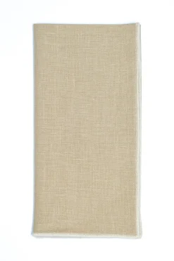 Vizon Napkin with Beige Small Trim, Set of 4