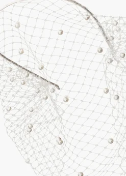 Voilette Headband with Pearls