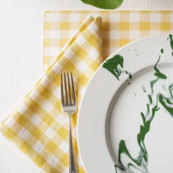 Wadsworth Goldenrod Gingham Napkin Set