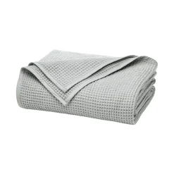 Waffle Bed Blanket in Shore