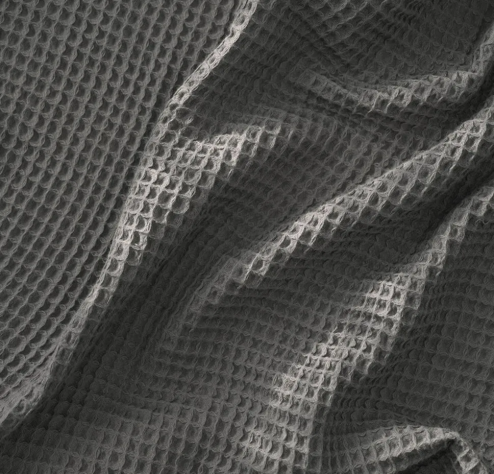 Waffle Bed Blanket in Stone