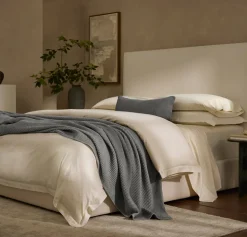Waffle Bed Blanket in Stone