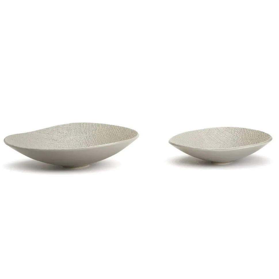 Wave Bowl in a Shitake Beige Color, Set of 2