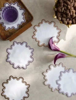 Wave Cocktail Napkin, Set of 6