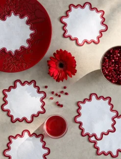 Wave Cocktail Napkin, Set of 6