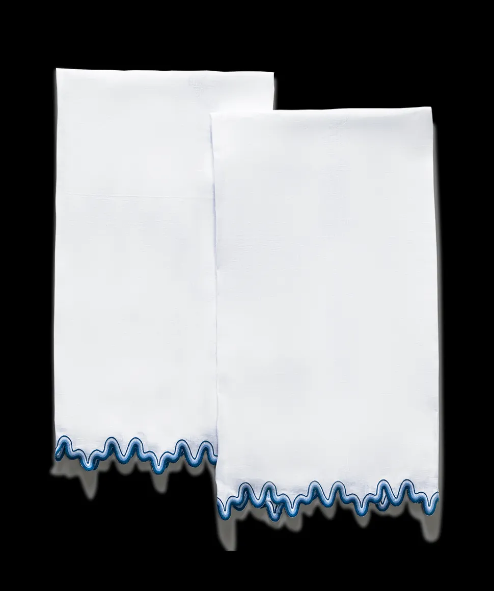 Wave Guest Towels, Set of 2