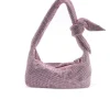 Waverly Pink Rhinestone Mesh Bag