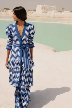 Waves Lapis Lazuli Dress