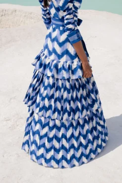 Waves Lapis Lazuli Dress