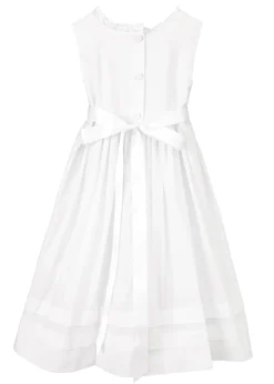 White Cotton Lace Slip Dress