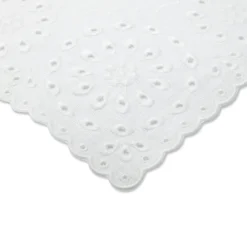 White Eyelet Dinner Napkins, Set of 4