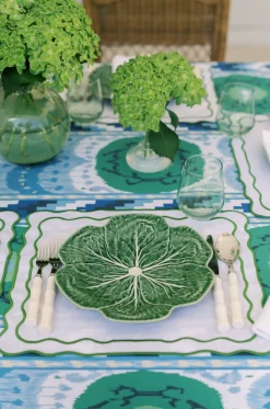 White Lily Linen Napkin and Tableau Placemat, Set of 4